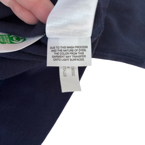 J. Crew Navy Brooklyn Sweatshirt Sz M - Picture 10 of 10